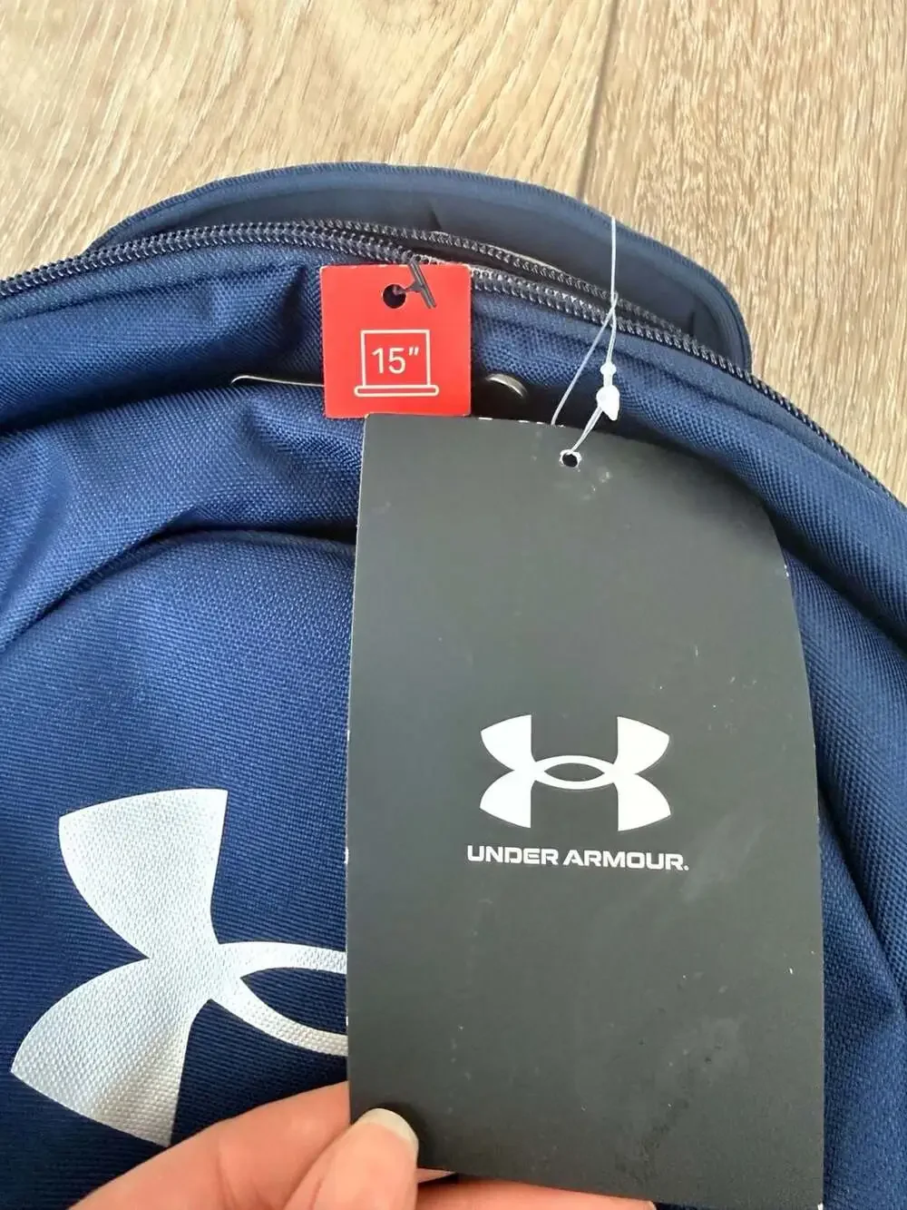 Under Armour Hustle 5.0 Backpack Navy Blue 1361176